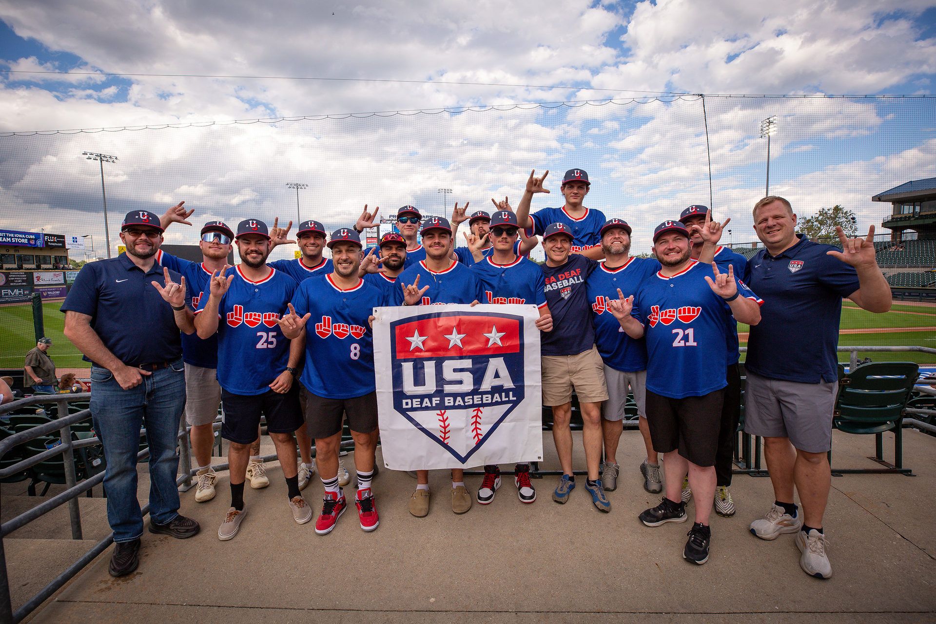 USA Deaf Baseball team photo